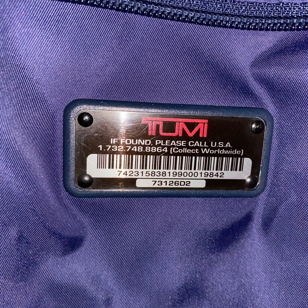 Tumi Black Leather Laptop Tote - Picture 5 of 13